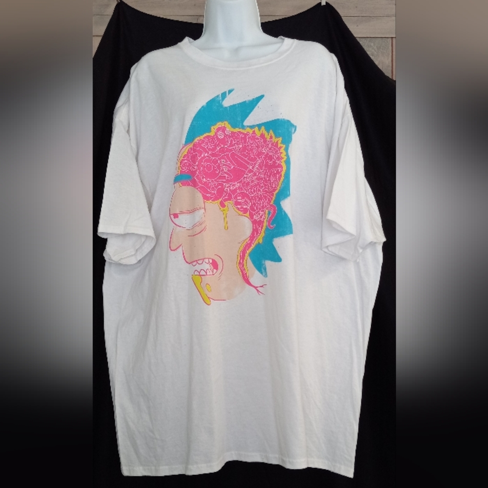 Rick and Morty Ricks Brain Graphic T-Shirt Adult Swim Size 3XL LOOTCRATE
